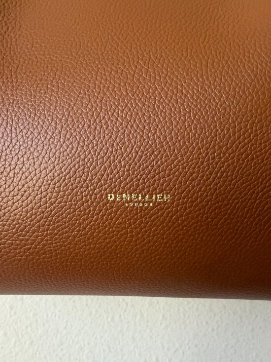 NEW DeMellier The New York Tote Bag in Tan Small Grain Leather - Picture 4 of 10